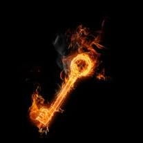 Keys on fire